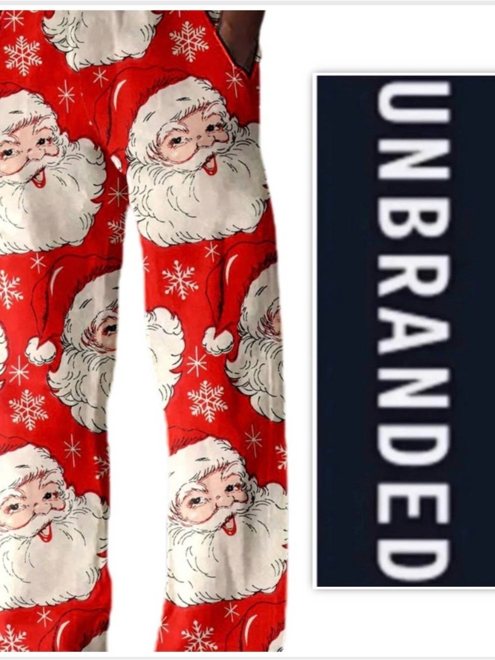 UNBRANDED Casual Christmas Santa Pants